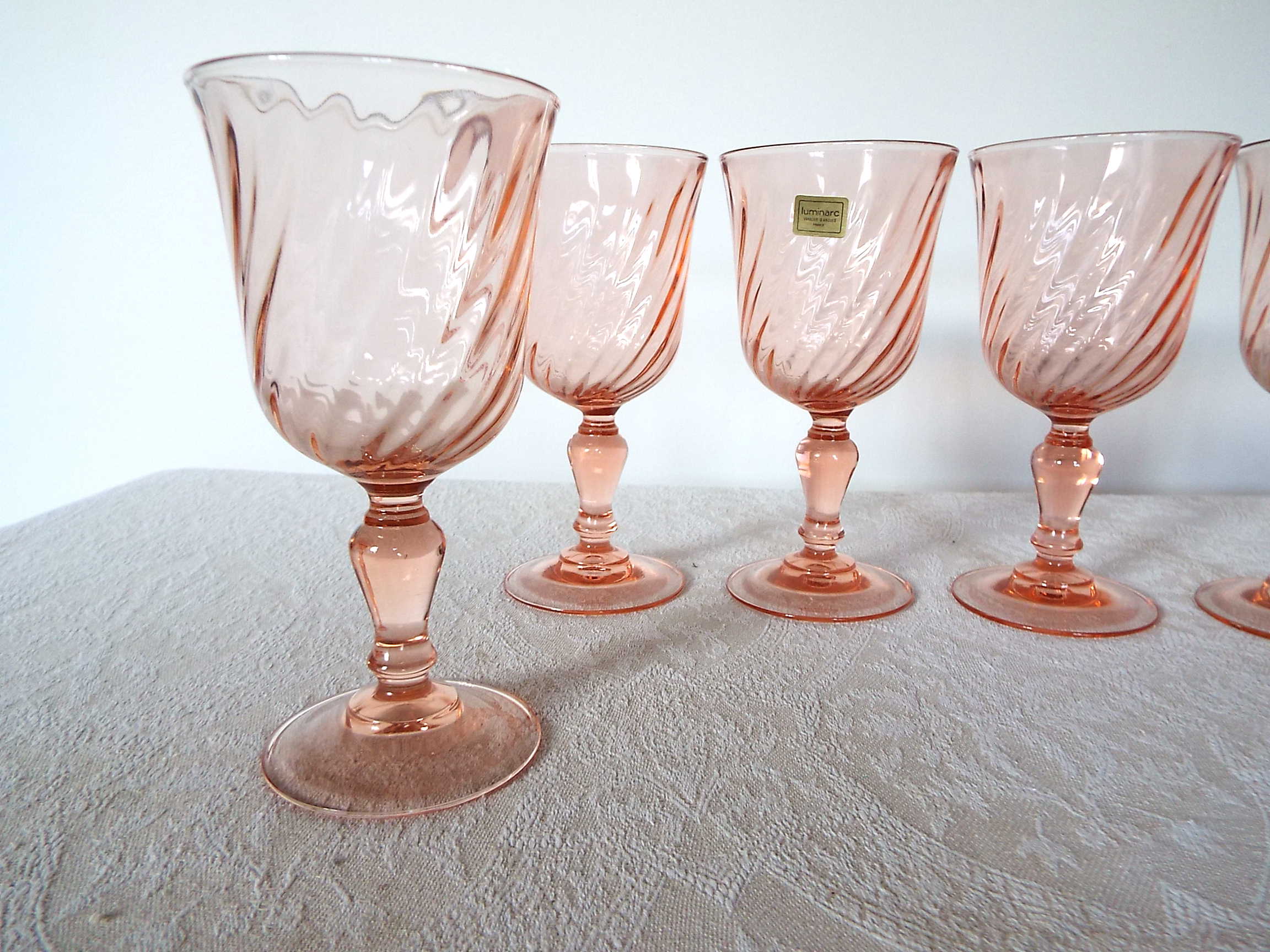6 Rosaline water glasses