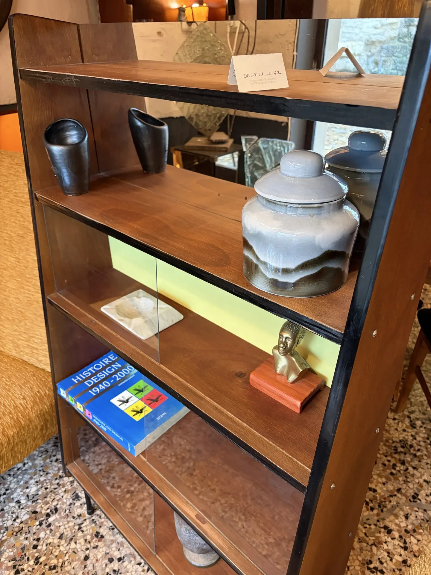 Bibliothèque années 60 Fonteneau & Cie