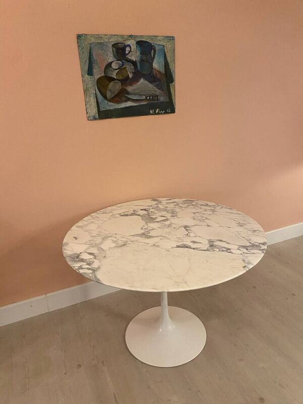 Table à manger Tulip en marbre d'Eero Saarinen des années 70