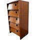 Vintage wooden shoe cabinet / drop-leaf cabinet
