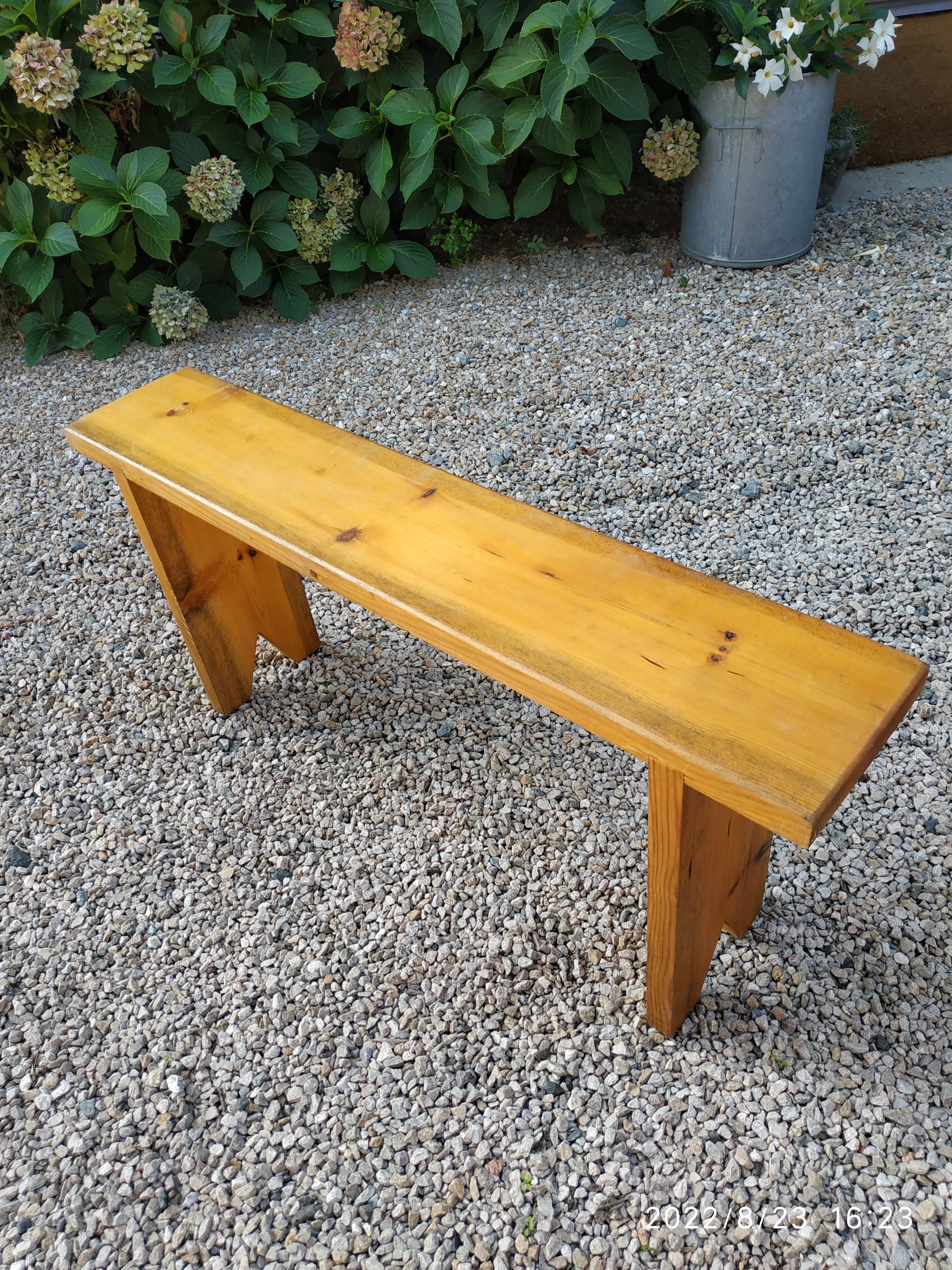 Wooden bench