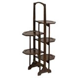 Late 20th Century Oak Flower Stand, 1950s