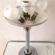 Pied de lampe ministre 4 ampoules années 70