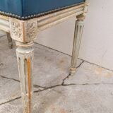 Pair of antique Louis XVI style chairs with patina