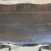 Middle table living room console 1900 neo louis xv in blackened wood napoleon iii