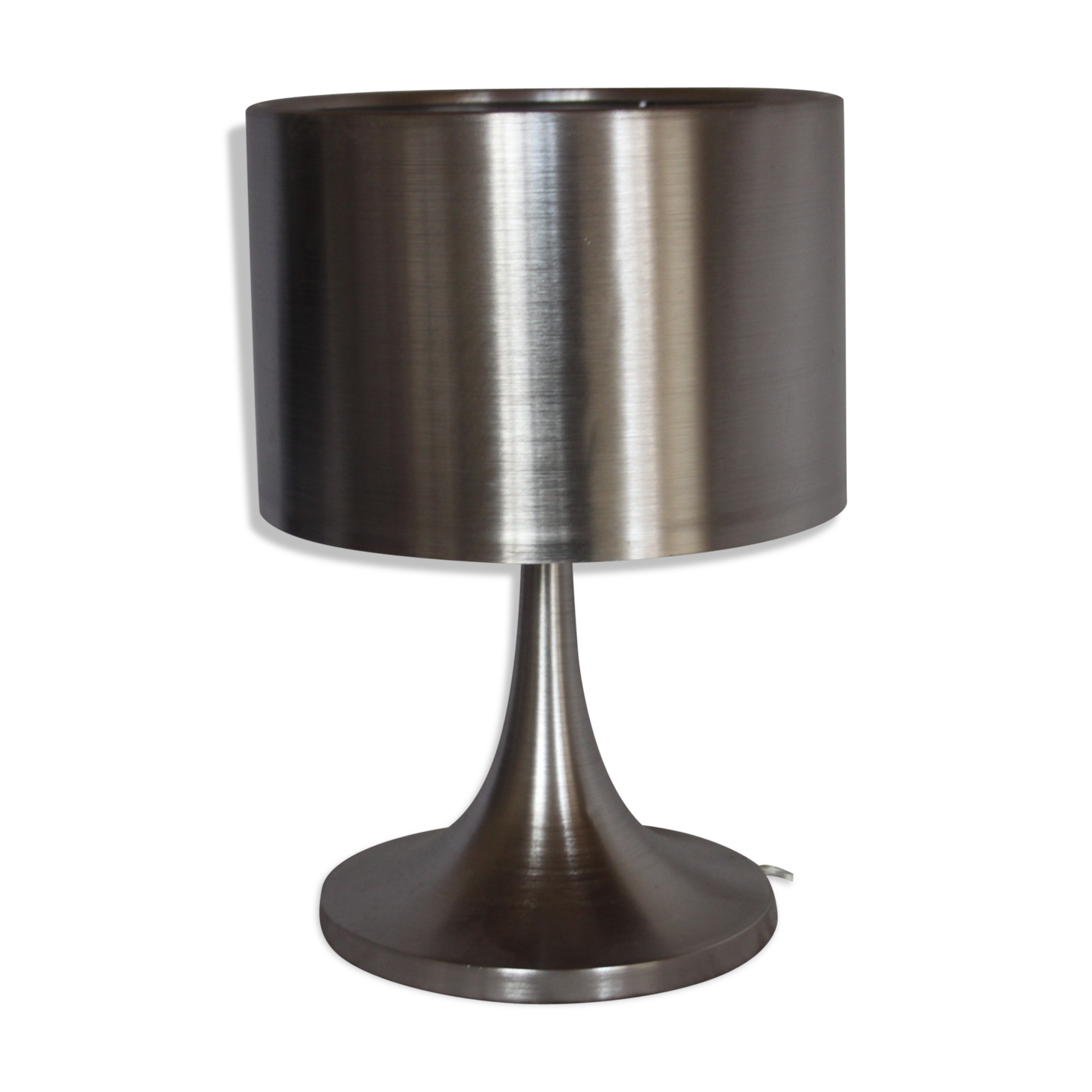 Lampe vintage en aluminium brossé