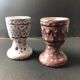 Pair of ceramic egg cups by Jean Austruy