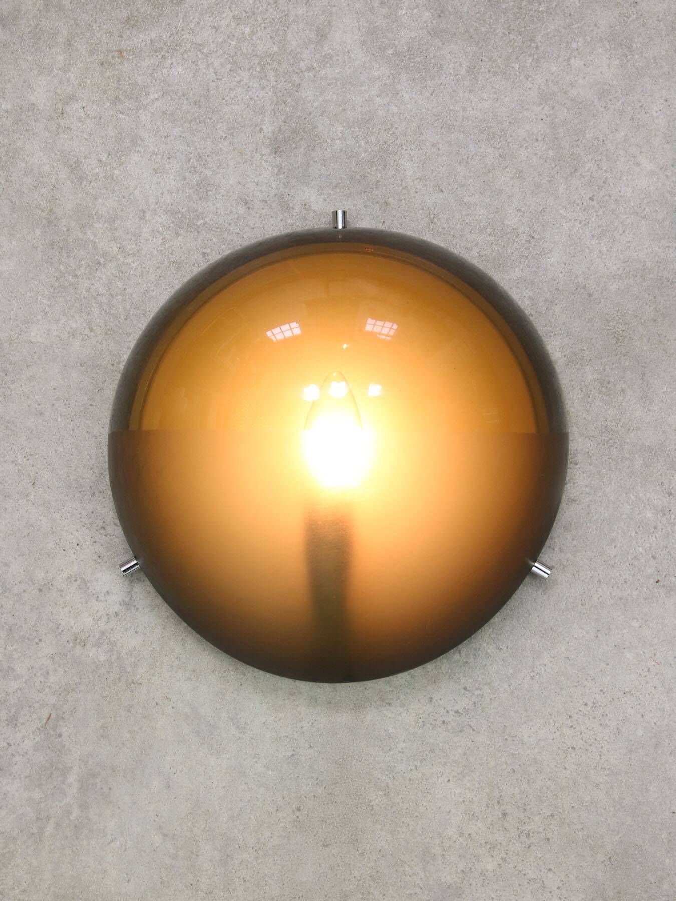 Mid-Century Modern Italian Demi Sconce by Gio Ponti for Guzzini, 1970s