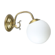 Mid-century brass & opaline sconce