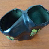 Black ceramic vase 50/60 years