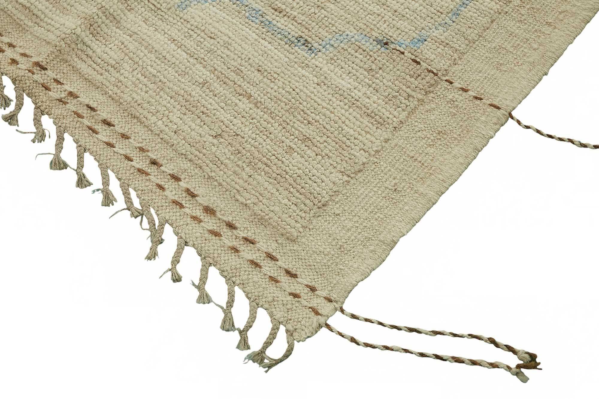 Handmade Turkish One of a Kind 311 cm x 428 cm Beige Wool Carpet