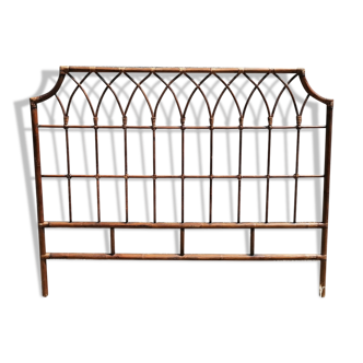 Tête de lit rotin 2 places vintage 154 x 106 cm.