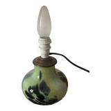 Polychrome crystal lamp base from crystal artisan Klein in Baccarat