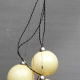 Chandelier 4 glass globes marked Germany Art Deco 1930