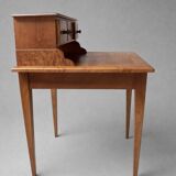 Small antique desk with a tiered design – solid wood – Louis-Philippe style / 19th century