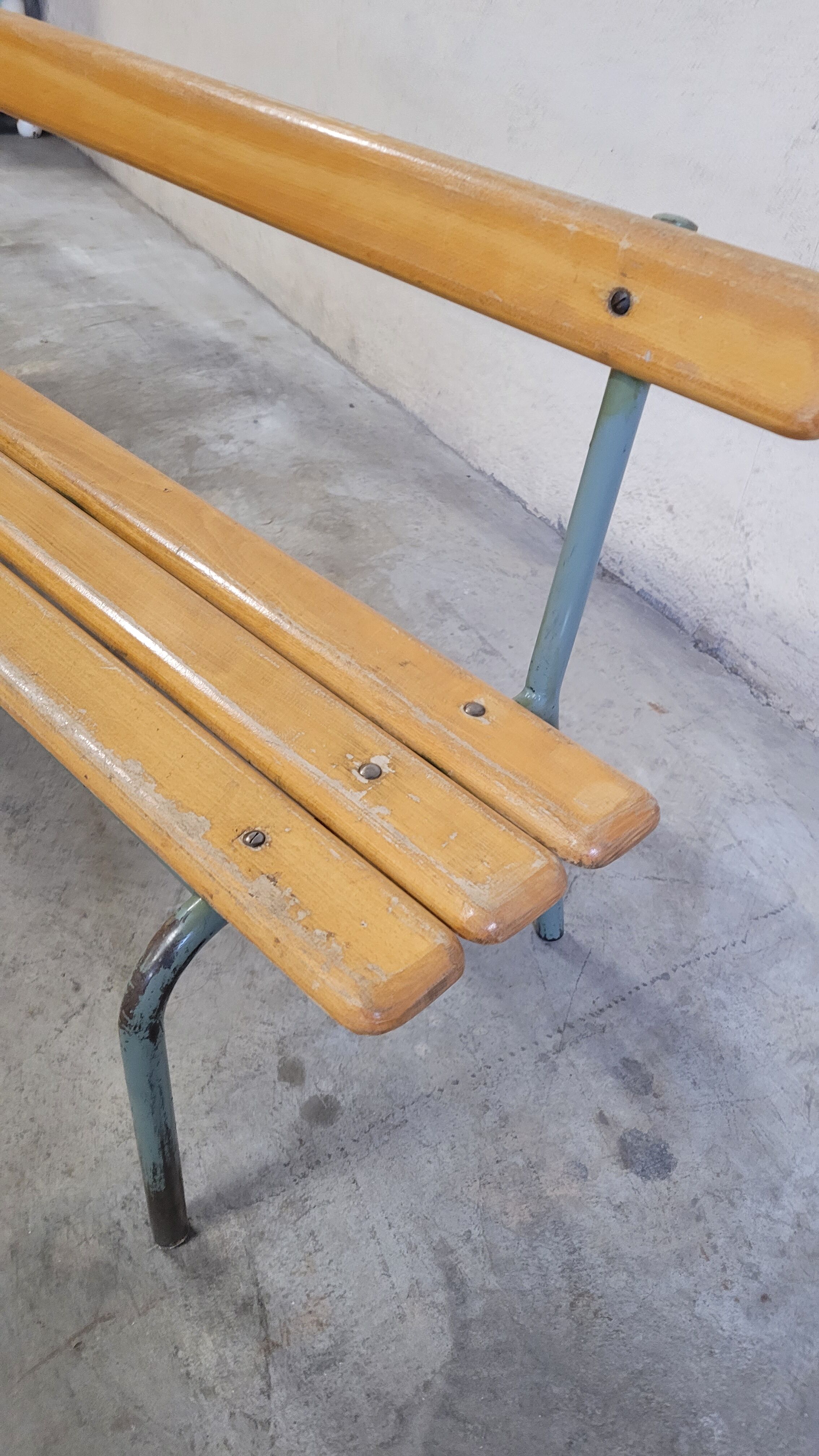 Pair of kindergarten benches for children made in 1950