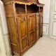 Magnificent two-body sideboard in carved walnut, Louis XV style.