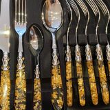 Couverts Bugatti Aladdin paillettes Or