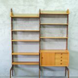 Mid-Century Modular Free-Standing Teak Wall Unit  by John Texmon for Blindheim Mobelfabrik, Norway,