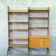 Mid-Century Modular Free-Standing Teak Wall Unit  by John Texmon for Blindheim Mobelfabrik, Norway,