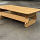 Table basse brutaliste, années 70