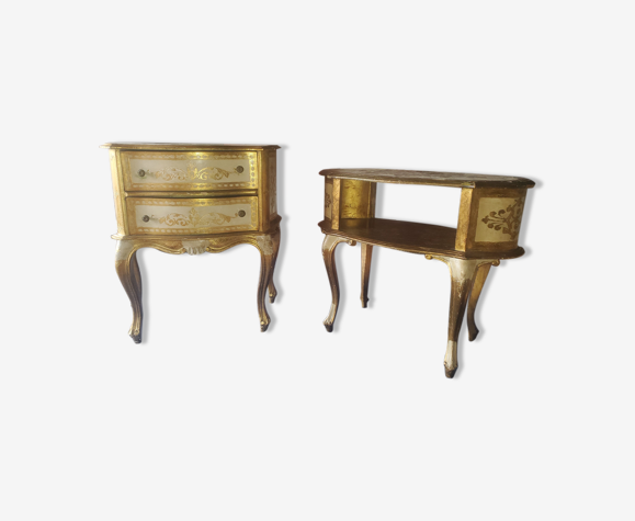 2 chevets style venitienne