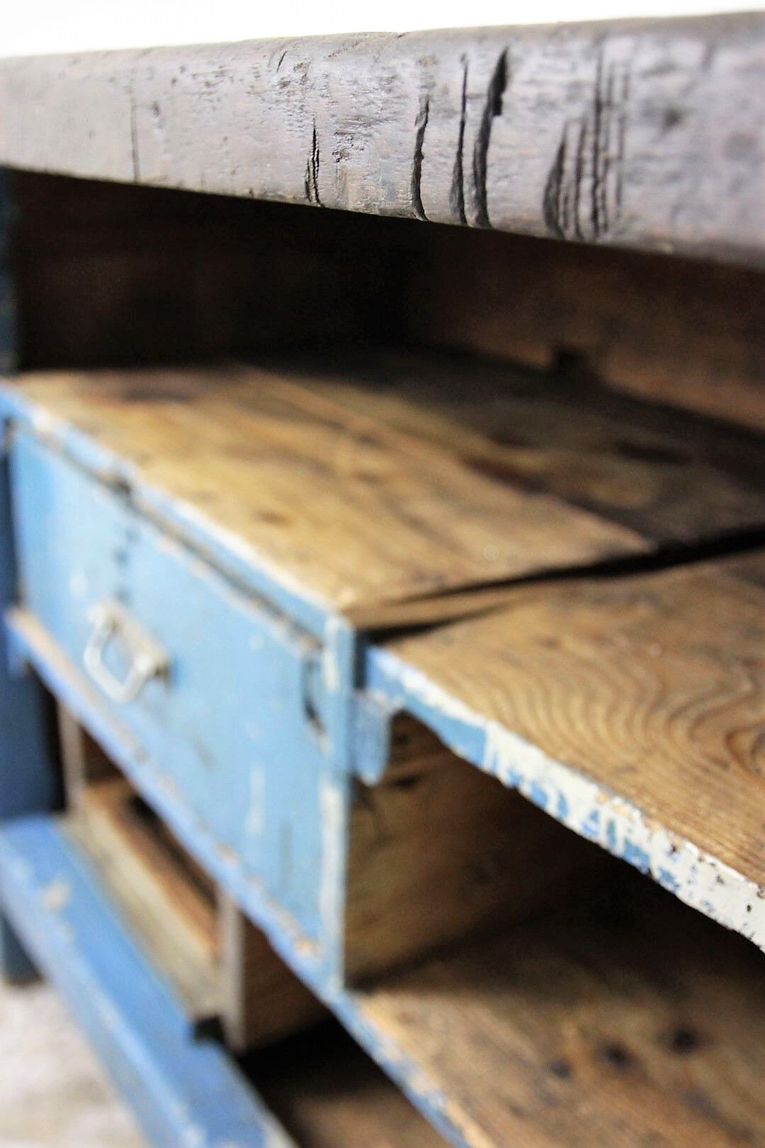 Industrial workbench in oak