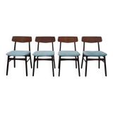 set of 4 vintage teak chairs