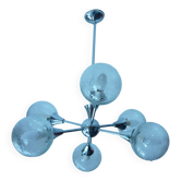 Lustre spoutnik 6 feux annees 60 70