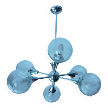 Sputnik chandelier, 6 lights, 1960s/70s