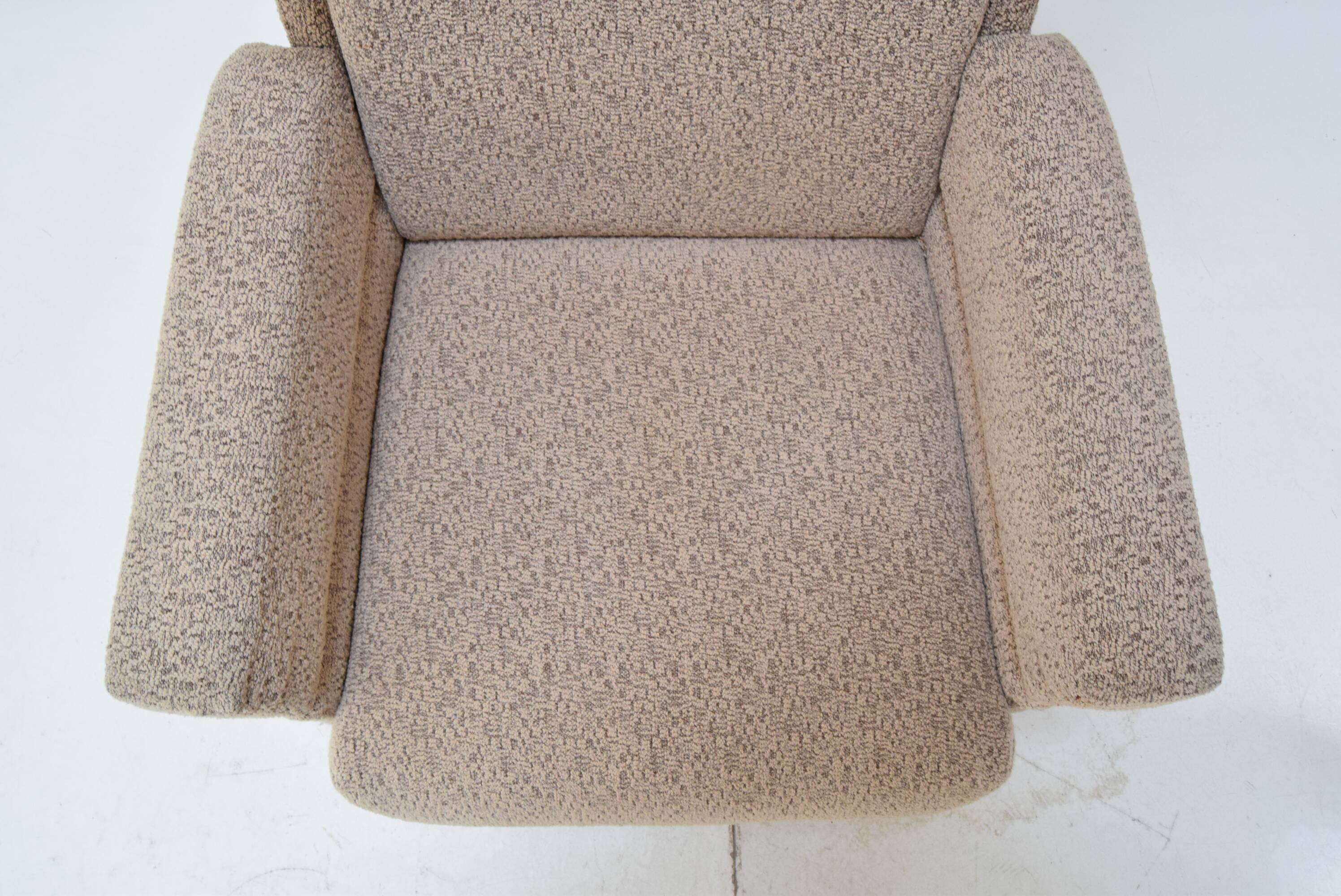 Comfortable armchair with wheels, Czechoslovakia, 1950's