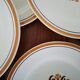 Antique Creil and Montereau Earthenware Dessert Plates, Eye Pattern