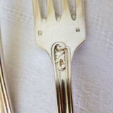 6 punched silver metal forks 2106224