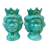 Teste di moro siciliane in ceramica