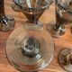 Set of hand-blown stemmed glasses