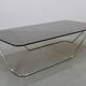 Mid-century smoked glass coffee table, Italy, 1970s