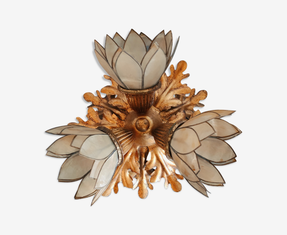 Ceiling Lamp Lotus Flowers Mother Of Pearl Selency - Lotus Flower Petal Ceiling Lights Ceiling Lamp Lotus Flowers Mother Of Pearl Selency - Lotus Flower Petal Ceiling Lights