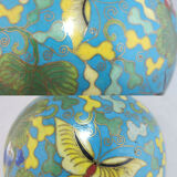 Pair of double gourd vases in cloisonné enamels Chinese, China early 20th century