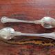 Cailar Bayard - 2 small metal coffee spoons in the violin-shaped Chinon model.