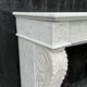 Louis XVI Fireplace In White Carrara Marble Circa 1880