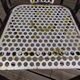 4 armchairs chairs Seducta perforated steel 50s by René Malaval