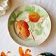 1 assiette oranges barbotine Saint Clément