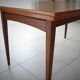 Table scandinave en teck et placage teck
