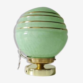 Lampe opaline vert mint