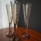 Champagne flutes bubble glass Biot