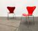 Ensemble de chaises modèle 3107 par Arne Jacobsen pour Fritz Hansen, Danemark, 1997