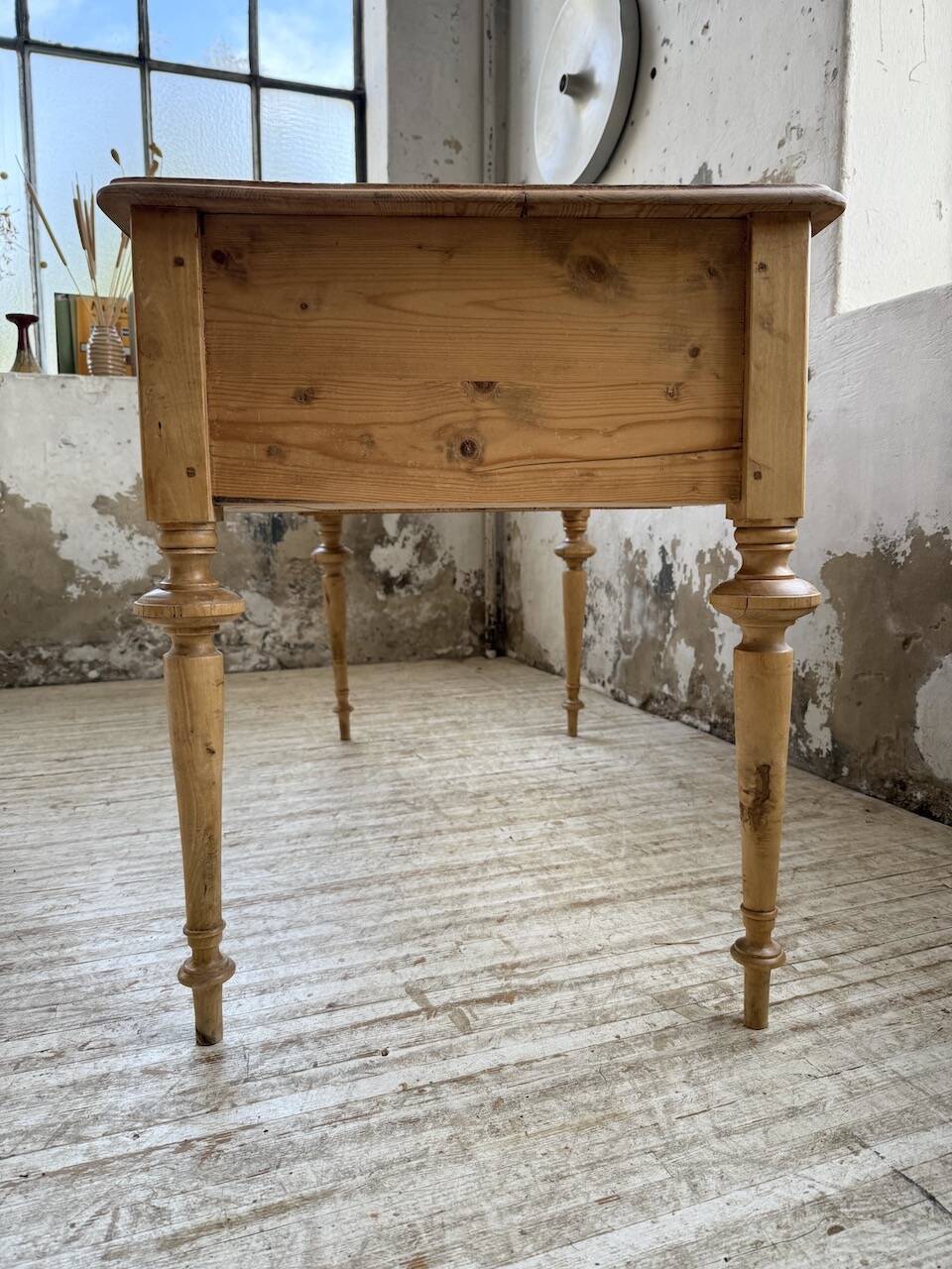 Blonde walnut desk and pine top 1900
