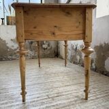 Blonde walnut desk and pine top 1900