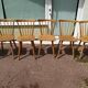 Set of 18 wooden bistro chairs - vintage - year 50 - 60