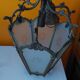 Antique bronze lantern